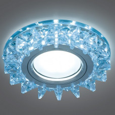Светильник gauss backlight bl038 кругл. кристалл/хром, gu5.3, led 4100k 1/40 BL038