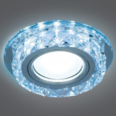 Светильник gauss backlight bl040 кругл. кристалл/хром, gu5.3, led 4100k 1/40 BL040