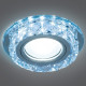 Светильник gauss backlight bl040 кругл. кристалл/хром, gu5.3, led 4100k 1/40