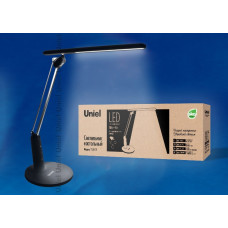 Лампа настольная tld-519 black/10вт/ /led/800лм/4 режима в диапазоне 2700-6400k/с диммером/цвет-черный 10081