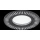 Светильник gauss aluminium al014 круг. черный/хром, gu5.3 1/100