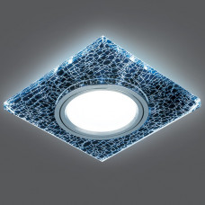 Светильник gauss backlight bl068 квадрат. черный/серебро/хром, gu5.3, led 4100k 1/40 BL068
