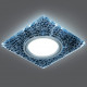 Светильник gauss backlight bl068 квадрат. черный/серебро/хром, gu5.3, led 4100k 1/40
