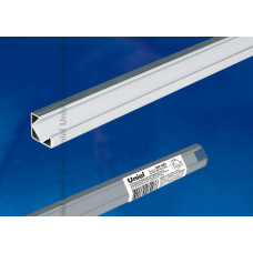Накладной профиль для светодиодной ленты, ufe-a03 silver 200 polybag анодированный алюминий. длина 200 см. тм uniel. UL-00000597