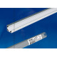 Накладной профиль для светодиодной ленты, ufe-a03 silver 200 polybag анодированный алюминий. длина 200 см. тм uniel.