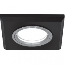 Светильник gauss mirror rr010 квадрат. кристал черный/хром, gu5.3 1/50 RR010