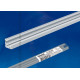 Накладной профиль для светодиодной ленты, ufe-a04 silver 200 polybag анодированный алюминий. длина 200 см. тм uniel.