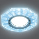 Светильник gauss backlight bl066 восемь гран. белый/серебро/хром, gu5.3, led 4100k 1/40