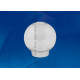 Рассеиватель в форме шара для садово-парковых светильников. ufp-r150a clear d. 150 мм. с крепежным элементом - резьбовой. сан-пластик. прозрачный. -