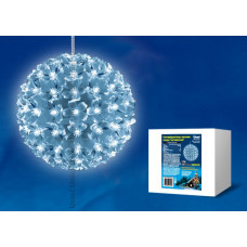 Фигура светодиодная «шар с цветами сакуры», с контроллером, uld-h2121-200/dta white ip20 sakura ball 200 светодиодов, диаметр 21 см, -белый, ip20 9572