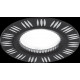 Светильник gauss aluminium al018 круг. черный/хром, gu5.3 1/100