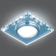 Светильник gauss backlight bl062 квадрат. кристалл/хром, gu5.3, led 4100k 1/40