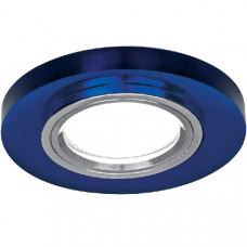 Светильник gauss mirror rr004 круг. кристал синий/хром, gu5.3 1/50 RR004