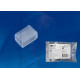 Изолирующий зажим ucw-k14-clear 25 polybag (заглушка) для светодиодной ленты 220в, 14-16х7мм, цвет прозрачный, 25 штук в пакете. tm uniel.