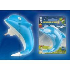 Светильник-ночник. без dtl-301-дельфин/blue/4led/0,5вт выключателя. блистер 10313