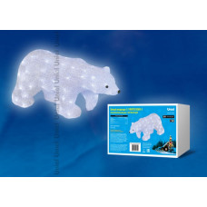 Фигура светодиодная «белый медведь-3», uld-m5829-080/sta white ip20 white bear-3 80 светодиодов, размер 58x22x29 см, цвет-свечения- белый, ip20 11033