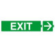Информационная табличка для автономных эвакуационных светильников exit и стрелка направо 230х45 мм