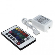 Драйвер-контроллер для rgb led-ленты 72вт ip20 12в с ик пультом ekf FD-CRGB72ir-IP20-12v