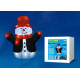 Фигура светодиодная «снеговик», uld-m2730-024/sta white ip20 snowman 24 светодиода, 27x17x30 см, -белый, ip20.