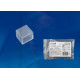 Изолирующий зажим (заглушка) ucw-k10 clear 25 polybag для светодиодной ленты 220в, 10x7мм, цвет прозрачный, 25 штук в пакете. tm uniel.