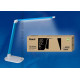 Лампа настольная tld-521 blue/8вт/ /led/800лм/5000k/dimmer/цвет-синий металлик