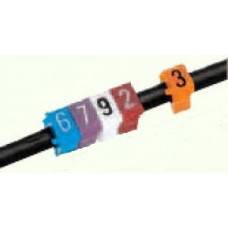 Маркер символ cab3, цифра « 6 », для кабеля сечением 0.15 – 0.5 мм2 и для клеммных блоков, синий (1000 шт.) legrands 38106