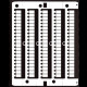 Маркировка cnu / 8 / 51 серия от « 851 до 900 », вертикальная ориентация (500 шт.) dkc