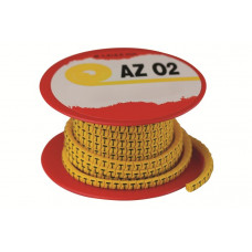Колечко маркировочное « 2 » 2.5 - 4 мм, черное на желтом (1 упак. = 1000 шт.) dkc AZO302BY