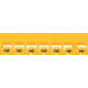 Маркер memocab, международная кодировка цветов, ширина 2.3 мм, цифра « 4 », желтый (600 шт.) legrand