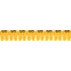 Маркер символ cab3, буква « s », для кабеля сечением 0.15 – 0.5 мм2 и для клеммных блоков, черные на желтом фоне (300 шт.) legrand