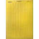 Табличка маркировочная, полиэстер 278 х 210 мм, желтая (10 шт.) dkc