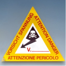 Табличка предупреждающая 120 мм (10 шт.) dkc ZTA002