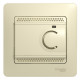 Термостат электр.теплого пола с датчиком,от+5до+50°c,10a,в сборе, бежевый glossa