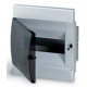 Корпус пластиковый встраиваемый щрв-п-8 ip40 прозрачная дверь (с клеммником) unibox%s