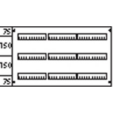 Пластрон с прорезями 3ряда/3 рейки-150мм AS233