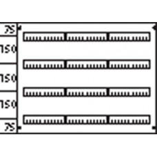 Пластрон с прорезями 3ряда/4 рейки-150мм AS234