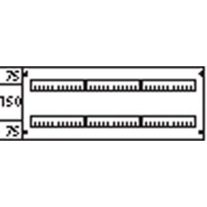 Пластрон с прорезями 3ряда/2 рейки-150мм AS232