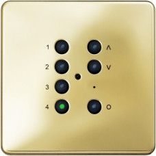 7-кнопочный модуль 125201, полированная латунь световые технологии 4911004380