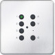 Модуль 7-кнопочный 125202, матовая нержавейка