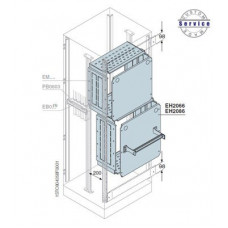 Плата монт+перегородки отсека200x600мм вхш EH2060