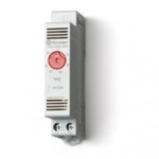 Термостат щитовой для включения обогрева, диапазон температур -20…+40° c, 1nс 10a, модульный, ширина 17.5 мм, степень защиты ip20 (1 шт.) finder 7T8100002401