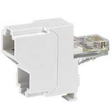 Розетка 2 местная розетка компьютерная (rj45) mosaic  tel/tel 32746