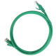 Коммутационный шнур (патч-корд), кат.5е utp, 2м, зеленый itk