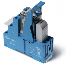 Интерфейсный модуль, электромеханическое реле, 3co 10a, контакты agni, питание 48 в dc, категория защиты ip20, винтовые клеммы, клипса металлическая, led + диод (10 шт.) finder 583390480050SMA
