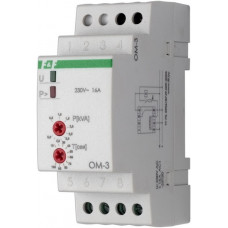 Ограничитель мощности om-3 (1ф., (0.5-5квт) монтаж на din-рейке 230b 16a 1p ip20) евроавтоматика f&fs EA03.001.006