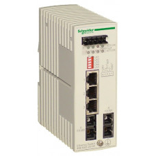 Ethernet switch - 3 порта 10/100 base-tx (rj45), 2 порт 100 base-fx одномодовый режим (sc duplex connector). 499NSS25102