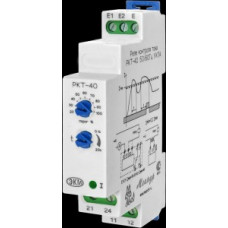 Реле контроля тока ркт-40 ухл4, диапазон контролируемых токов: до 1а или до 5а (более - через трансформатор тока), питание от контролируемой цепи, корпус 1 модуль меандр РКТ-40 УХЛ4
