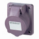 Розетка панельная 3p 16a 25b ip44 (1 шт.) mennekes