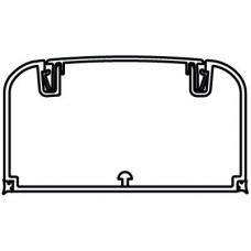 Кабель-канал 90 х 50 мм, l 2000 мм, с фронтальной крышкой (16 м) dkc 9501