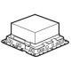 Пластиковая монтажная коробка для встраивания напольных коробок на 24 модуля или с глубиной 65 мм на 16 модулей legrands